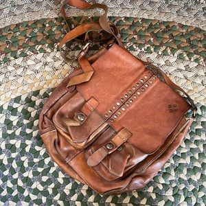 Super cute brown leather Patricia Nash crossbody